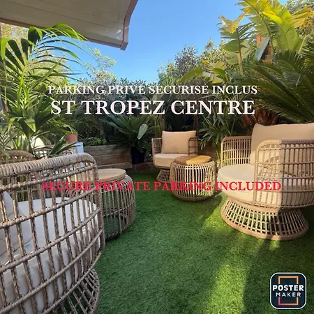 Lägenhet Tropez Centre Parking Et Jardin Prive Inclus *