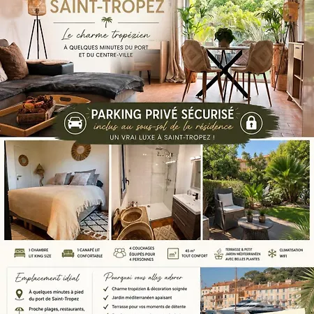 Appartement Tropez Centre Parking Et Jardin Privé Inclus