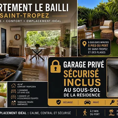 Tropez Centre Parking Et Jardin Privé Inclus Appartement *