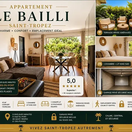 Tropez Centre Parking Et Jardin Prive Inclus Lejlighed Saint-Tropez